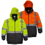Hi-vis Insulated Safety Bomber Reflective Jacket Road Work High Jorestech. Fixed Price $53.99.