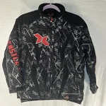 Castle X Jacket Youth Large Black White Racewear Switch Snowmobile Winter. Fixed Price $42.49.