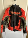 Fly Racing Snx Snowmobile Jacket Removable Liner Mens Small Black/orange Warm. Fixed Price $99.99.