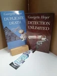 Duplicate Death & Detection Unlimited By Georgette Heyer 1990 Uk, Hb W Dust Jckt. Fixed Price $22.95.
