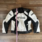 Cortech Latigo 2 White Leather Motorcycle Jacket Men's 44 Black Armour. Fixed Price $149.99.