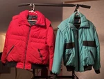 2-VINTAGE Pacific Trail Down Winter Ski Snowboard Coat Jacket Large Medium. Fixed Price $50.00.