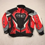 Castle X Jacket Mens Large Red Black Nylon Insulated Motorcycle Snowmobile. Fixed Price $39.99.