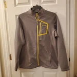 Klim Inferno Jacket Gray Full Zip Mid Layer Fleece Lined Soft Shell Mens Xl. Fixed Price $33.60.