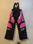 Arctiva Snowmobile Jacket Bib Pant Suit Set Size Medium Pink Black. Fixed Price $300.00.