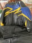 Vintage Polaris Leather Snowmobile Jacket And Bibs Pants Mens Large Tall. Fixed Price $450.00.