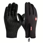 Hkxy Wind Stoppers Thermal Biking Hiking Sports Gloves Outdoor Black - Medium. Fixed Price $12.49.