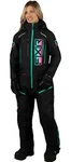 Fxr Recruit F.a.s.t. Insulated Womens Snow Monosuit Black/mint/e-pink. Fixed Price $544.99.