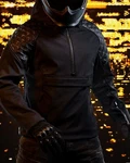 Predator Men's Motorbike Riding Black Armor Jacket With Magnetic Hood & Ce. Fixed Price $150.00.
