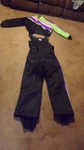 Vintage Arctic Cat Women Size Snowmobile Jacket & Bibs Green Pink Purple. Fixed Price $75.00.