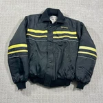 Vtg 70S Ski-doo Bombardier Black & Yellow Striped Medium Snowmobile Coat Jacket. Fixed Price $59.99.