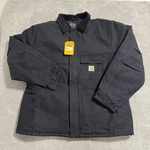Carhartt Jacket Mens 2XLT Black Loose Fit Arctic Quilt Lined Duck Canvas Coat. Fixed Price $79.99.