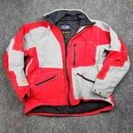 Pure Polaris Octane Jacket Mens Large Red Gray Event Snowmobile Parka Waterproof. Fixed Price $57.01.