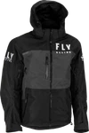Fly Racing Carbon Snowmobile Jacket, Winter, Waterproof, Mens Large, Black, Sale. Fixed Price $299.95.
