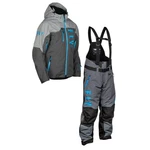 Fly Racing Carbon Snowmobile Jacket/bib Combo - Grey With Blue. Fixed Price $669.90.
