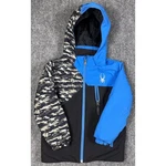 Spyder Kids Ski Snow Jacket Size 4 Hooded Blue Black Camo Spider Logo. Fixed Price $26.39.
