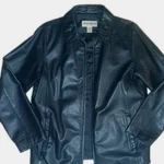Eddie Bauer Men's Black Leather Zip Biker Jacket Thinsulate Pockets 44L. Fixed Price $378.00.