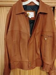 Wb Place Leather Jacket Vintage Mens Large - Never Worn Made Usa. Fixed Price $175.00.