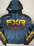 Fxr Rrx 2-IN-1 Snowmobile Jacket Mens Xl Blue Black Race Division Hooded. Fixed Price $249.99.