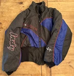 Vtg Polaris Indy Women's Thermoloft Jacket Coat Blue & Black Graphic Large. Fixed Price $75.00.