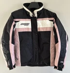 Choko Design Women Jacket Black Pink Snowmobile Coat Breast Cancer Awareness. Fixed Price $43.50.