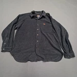 Ski-doo Gear Shirt Mens Xl Gray Fleece Button Front Snowmobile Logo Winter. Fixed Price $22.49.