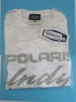 New Polaris Snowmobile Indy T-shirt Men's White Medium P286314403. Fixed Price $11.00.