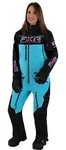 Fxr Maverick Fast Womens Insulated Snow Monosuit Black/sky Blue/e-pink. Fixed Price $779.99.