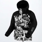 Fxr Child Youth Kicker White Camo/blk Winter Snow Jacket- Size 4 Or 6 New. Fixed Price $135.95.