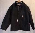 New Men Xxlt 2XLT Black Carhartt Arctic Coat C003 Nwt Duck Insulated Jacket. Fixed Price $95.00.