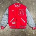 Vintage Dehen 1920 Jacket Mens Extra Large Red Gray Vtg College School 68 Joe. Fixed Price $245.00.