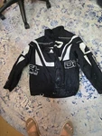 Drift Racing Jacket Mens Xl Black White Qualifier Unifil Snowmobile Coat. Fixed Price $45.00.