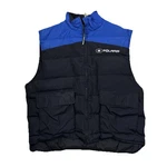 Vtg Pure Polaris Puffy Vest Black Blue Duck Down Feathers Mens Size Xl Rare. Fixed Price $105.13.