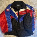 Vintage Yamaha Snowmobile Jacket Red White Blue Women Lg Streetwear 80S 90 Retro. Fixed Price $59.99.