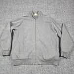 Bean Katahdin Iron Works Jacket Mens Large Tall Lt Gray Sherpa Lined Full Zip. Fixed Price $28.88.