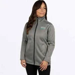 Fxr Women's Elevation Tech Zip Up Size Large Grey Heather/mint #231212-0752-13. Fixed Price $99.99.