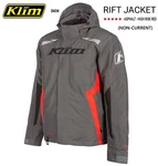 Klim Men's Rift Insulated W/floatation Snowmobile Jackets- Asphalt/high Risk Red. Fixed Price $349.99.