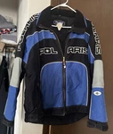Vintage Polaris Snowmobile Jacket Lg Large Blue Black Grey. Fixed Price $60.00.
