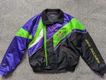 Vintage Arctic Cat Snowmobile Jacket Xlt Coat Top Black Lime Purple 1990S. Fixed Price $89.95.