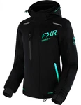 Fxr Renegade Womens Snow Jacket Black/mint 20 Usa. Fixed Price $254.65.