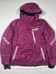 Fxr Women's Team Snow Insulated Purple Camo Jacket Size 4 Race. Fixed Price $69.99.