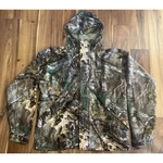 Realtree Jacket Mens Medium Oak Pine Workwear Camo Rain Hunting Hood Silent Hush. Fixed Price $42.00.