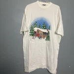 Vintage 90 Ski Wonderland Resort Winter Long Shirt Xxl Single Stitch Dress. Fixed Price $18.00.