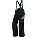 Fxr Child Clutch Snowmobile Pants Insulated Waterproof Black/mint Bibs. Fixed Price $139.99.