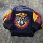Vintage Looney Tunes Jh Design Leather Racing Jacket Men Size Xl. Fixed Price $200.00.