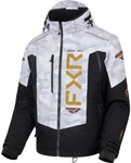 Fxr Helium Mens 2-IN-1 Snow Jacket White/camo/gold Md. Fixed Price $200.88.