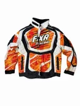 Fxr Racing Jacket Mens Medium Motocross Snowmobile Orange Black Coat. Fixed Price $80.00.