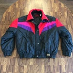 Vintage Yamaha Snowmobile Jacket Youth Lg (adult S) 7073 Red Blk Purple Pink. Fixed Price $52.45.