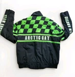 Vintage 90S Arctic Cat Team Racing Snowmobile Jacket Green Check Men's Bomber. Fixed Price $118.75.