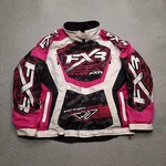 Fxr Cold Cross Rr Race Division Jacket Size 8 Pink Black Coat. Fixed Price $58.45.
